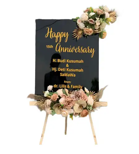 Papan Bunga Akrilik Batik Nau