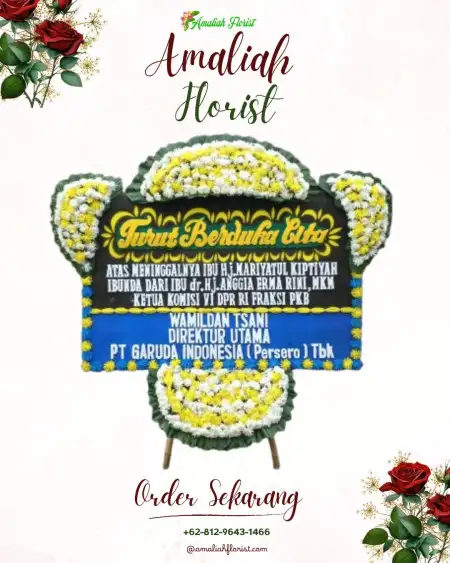 Papan Bunga Duka Batik Nau