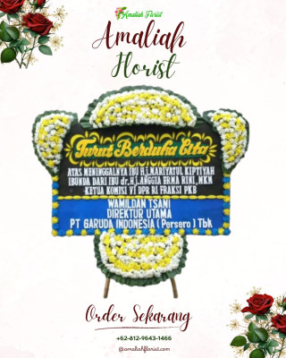 Papan Bunga Duka di Batik Nau